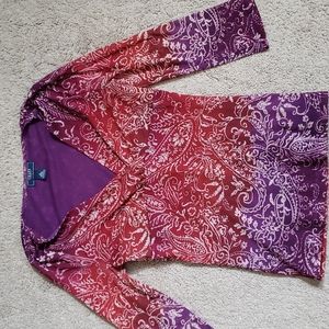 Chaps paisley hombre top size small